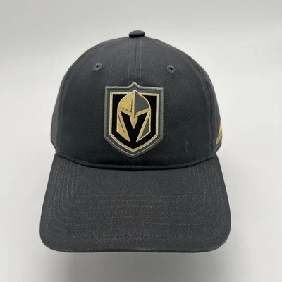 Vegas Golden Knights Adidas NHL Gray Adjustable Hat Baseball Cap - Image 1 of 4
