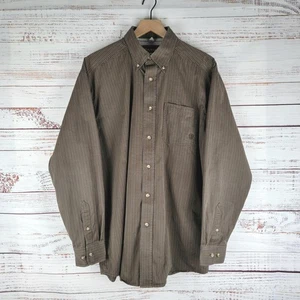 Ariat Pro Series Hemd Herren L Large braun kariert Western Cowboy klassisch Knopfleiste - Bild 1 von 9