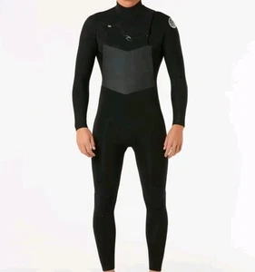 RIP CURL Dawn Patrol 4/3 Back Zip Wetsuit Black XLT XL Tall - Picture 1 of 8