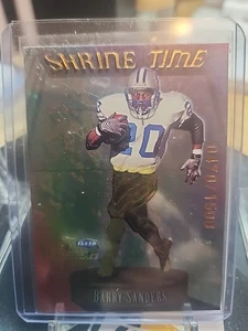 1999 FLAIR SHOWCASE SHRINE TIME INSERT BARRY SANDERS 470/1500 - Picture 1 of 4