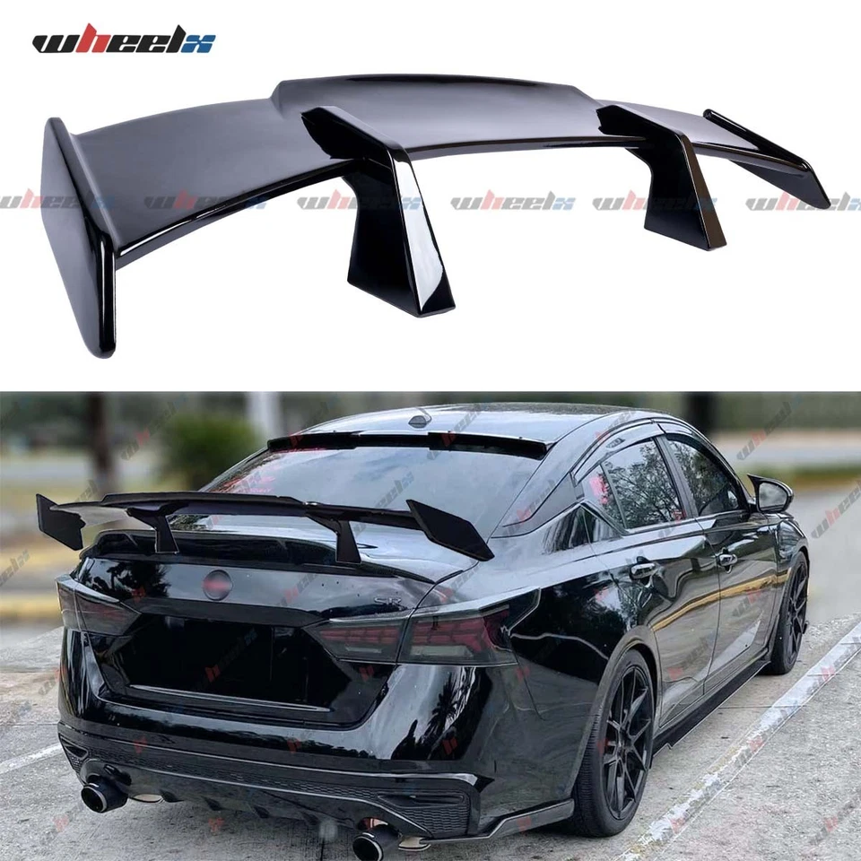 For Nissan Altima 58'' Rear Trunk Spoiler Wing Racing Pro Style JDM Matte Black - Image 1 of 4