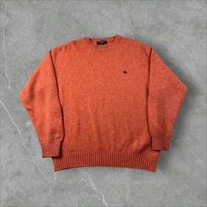 Vintage 90s (90s) Burberry Sweater in Orange L - Picture 1 of 7