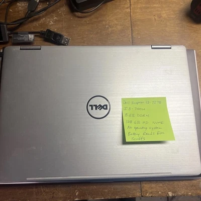 Dell Inspiron 13-7378 Core i3-7100U 8GB RAM 128GB SSD SIN O/S Foto 1 de 4