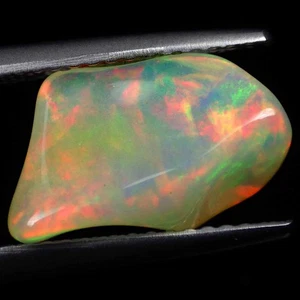 2.68 Ct Rarest (13 x 5 mm) Natural Multi Play Color Fancy UnCut Solid Welo Opal - Picture 1 of 7