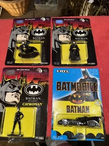 Lote de 4 figuras troqueladas originales Batman Returns sin usar, en caja - Imagen 1 de 10