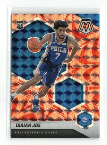 ISAIAH JOE #216 2020-21 PANINI MOSAIC 76ERS ORANGE - Picture 1 of 2