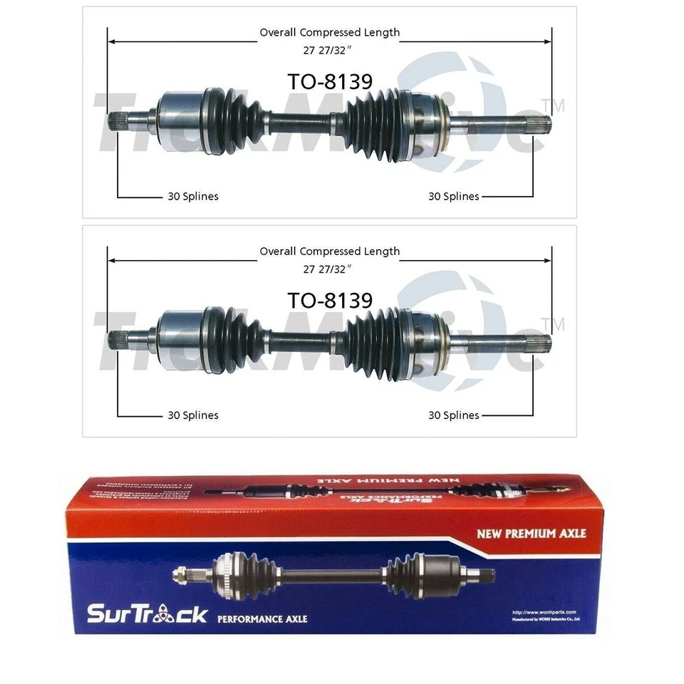 Juego de 2 ejes delanteros SurTrack CV para Lexus LX470 Toyota Land Cruiser 4x4 Foto 1 de 1