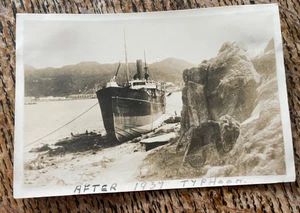 Hongkong China Vintage 1937 Foto Taifun Schiffbruch opp. torpedosortiment - Bild 1 von 3