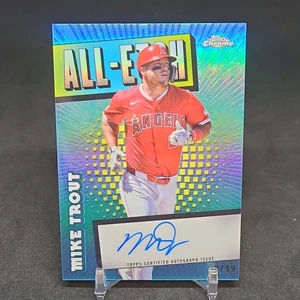 2025 Topps Chrome - Mike Trout - All Etch Auto /99 - Los Angeles Angels  - Picture 1 of 3