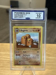 2016 Pokemon XY Evolutions Dugtrio #56 CCG 10 NON HOLO - Picture 1 of 2
