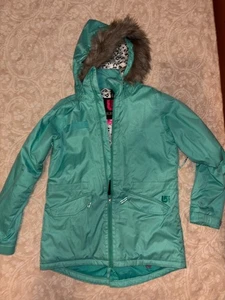 Burton Dry Ride Jacke Damen Large Aqua Wasserdicht Ski Snowboard Outdoor Schnee - Bild 1 von 4