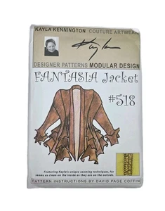 Kayla Kennington Fantasia Jacket Pattern #518 Sz XS S M L XL XXL New - Picture 1 of 3