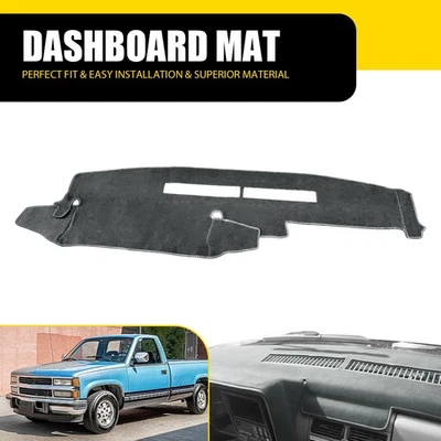 Alfombrilla de salpicadero gris para Chevy Silverado 1988 1989-1994 C1500 C2500 C3500 K1500 EH Foto 1 de 4