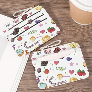 Slim Zipper Wallet PVC Coin Purse Fashion Card Case for Women Girls - Picture 1 of 19