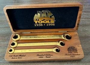 Mac Tools 1998 Limited Edition 24k Gold Plated Hexagonal Flare Nut Wrench Set - Bild 1 von 5