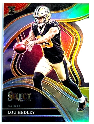2023 Panini Select Football #240 Lou Hedley Club Level RC Red Yellow Die Cut - Image 1 of 2