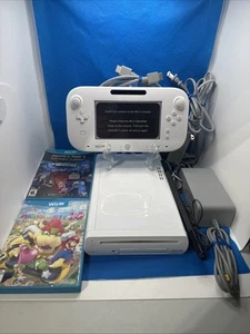 Nintendo Wii U Konsole 8GB WUP-001(02) & GamePad WUP-010(USA) + 2 Spiele - GETESTET - Bild 1 von 24