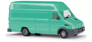 BUSCH 89115 Scala HO Furgone Iveco Daily verde turchese - Foto 1 di 1