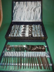 Grosser DDR Besteckkasten   47  Teile  Schmalcalda  Etui Top wie neu,oder? - Bild 1 von 5