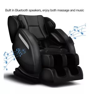 Bluetooth Relax Massage Chair Full Body Recliner Zero Gravity Air-Pressure Heat - Picture 1 of 7
