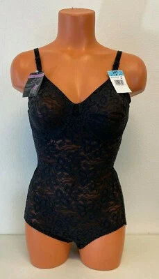 Prendas moldeadoras para mujer Bali encaje 'N cuerpo liso negro más brillante talla 36C Foto 1 de 4