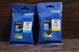 Ink Cartridge Brother LC3029 XXL INKvestment Super High-Yield In Cyan & Yellow - Picture 1 of 3