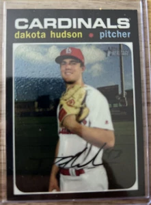 2020 Topps Heritage Chrome Dakota Hudson 432/999 SP #THC-229 Cardinals - Picture 1 of 2
