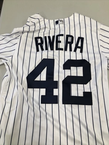 2019 NY Yankees Mariano Rivera Hall of Fame Jersey Majestic Men’s Size Small Cover
