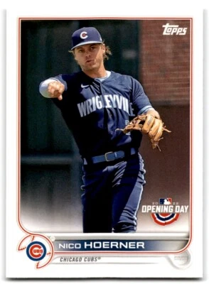 2022 Topps Opening Day Nico Hoerner Chicago Cubs #147 - Image 1 of 2