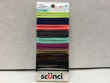 SCUNCI Hair Elastics No Damage, U Got This, Assorted Colors - 100 Pieces