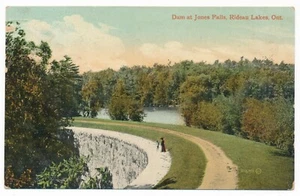 Stone Arch Dam Jones Falls Rideau Lakes Ontario ON Canal Works S H Knox & Coy - Imagen 1 de 2