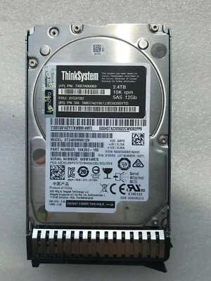 Lenovo 7XB7A00069 01GV182 ThinkSystem 2.5" 2.4TB 10K SAS 12Gb Hot Swap 512e HDD - Image 1 of 3