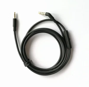 Black Audio AUX Cable For JBL SYNCHROS E40BT E30 E40 E50BT S400BT headphones - Picture 1 of 5
