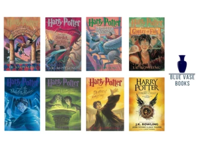 Harry Potter Complete 8 Book Set By J. K. Rowling, Paperback ONLY -GOOD - Image 1 of 4