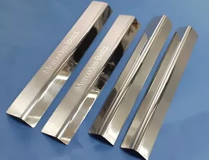 4 PCS Stainless Steel Door Sills For 2000-2007 Mercedes Benz W203 C-Class Sedan - Picture 1 of 5