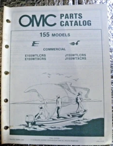 1984 Factory OMC  Outboard parts Catalog Commercial  155 HP Models FREE SHIPPING - Picture 1 of 5