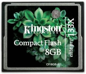 Kingston Elite Pro 8 GB 133x CompactFlash Memory Card (CF/8GB-S2) - Picture 1 of 1