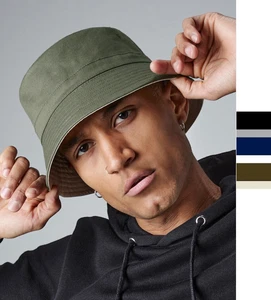 Beechfield Unisex Wendemütze Hut Baumwolle Reversible Bucket Hat B686 NEW - Bild 1 von 10