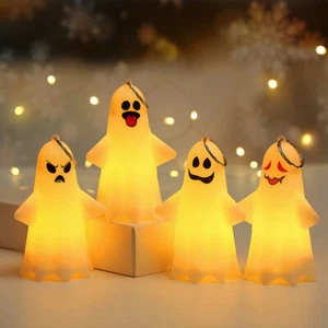 Set 4 pezzi divertente cosplay Halloween notte luce LED ornamento decorazione casa oggetti di scena - Foto 1 di 9