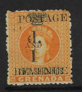 GRENADA SG44 1890 1d on 2/= ORANGE MTD MINT - Picture 1 of 1