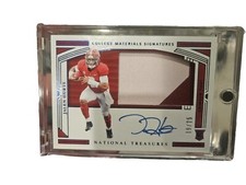JALEN HURTS 2020 National Treasures Collegiate RPA AUTO /25 RC Alabama.