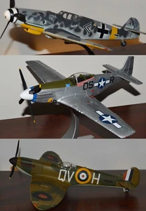 Corgi LOT: P51 Mustang US34407 Spitfire US33906 Messerschmitt BF109 US34903 - Picture 1 of 23