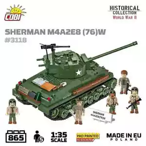 Sherman M4A3E8 (76)W Brick Tank Model - COBI 3118 - 865 Bricks - Bild 1 von 16