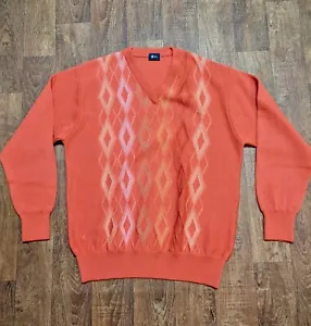 Gabicci Jumper | Mens Vintage Red Gabicci Sweater Size Large Retro Jumper - Picture 1 of 5