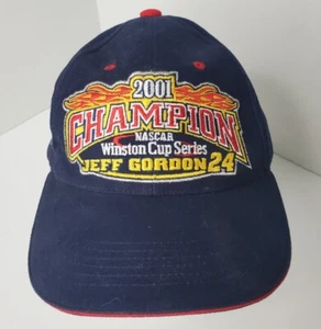 Gorra Jeff Gordon #24 2001 Winston Cup Champion Chase Authentics Flames NASCAR - Imagen 1 de 7