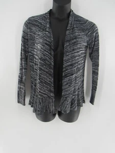 Canyon River Blues Women’s Black & Gray Heathered Cardigan Sweater Size Small - Picture 1 of 4