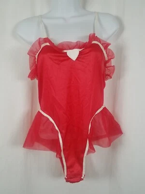 Undercover Wear Women’s Vintage Red Lingerie Made In USA Size Small Snap Crotch - Image 1 of 4