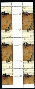 Bajo/Bicentenario Flinders 1998 - tira de canalón ilustrada MUH - Imagen 1 de 1