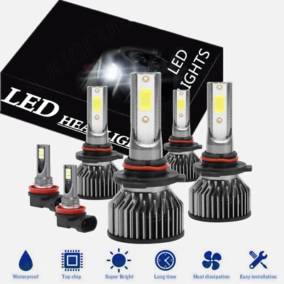 Kit combinado de 6 bombillas antiniebla LED para Dodge Avenger 2013-2014 6000K Foto 1 de 4