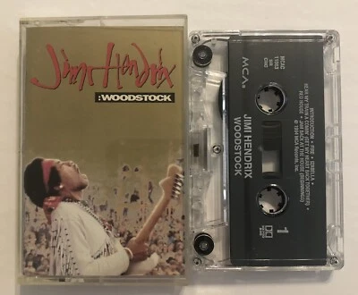 Jimi Hendrix “Woodstock” Cassette Tape 1994. MCAC-11063 Foto 1 de 4